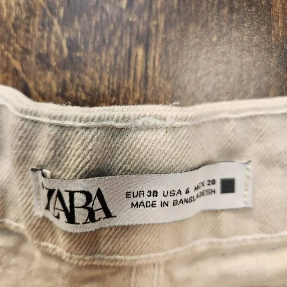Zara high waist cutoff shorts